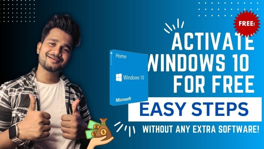 Activate Windows 10 for Free_ Easy Steps Without Any Extra Software by rustabhchauhan.com